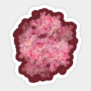 Cherry Blossom Lover Artwork Watercolor Sticker